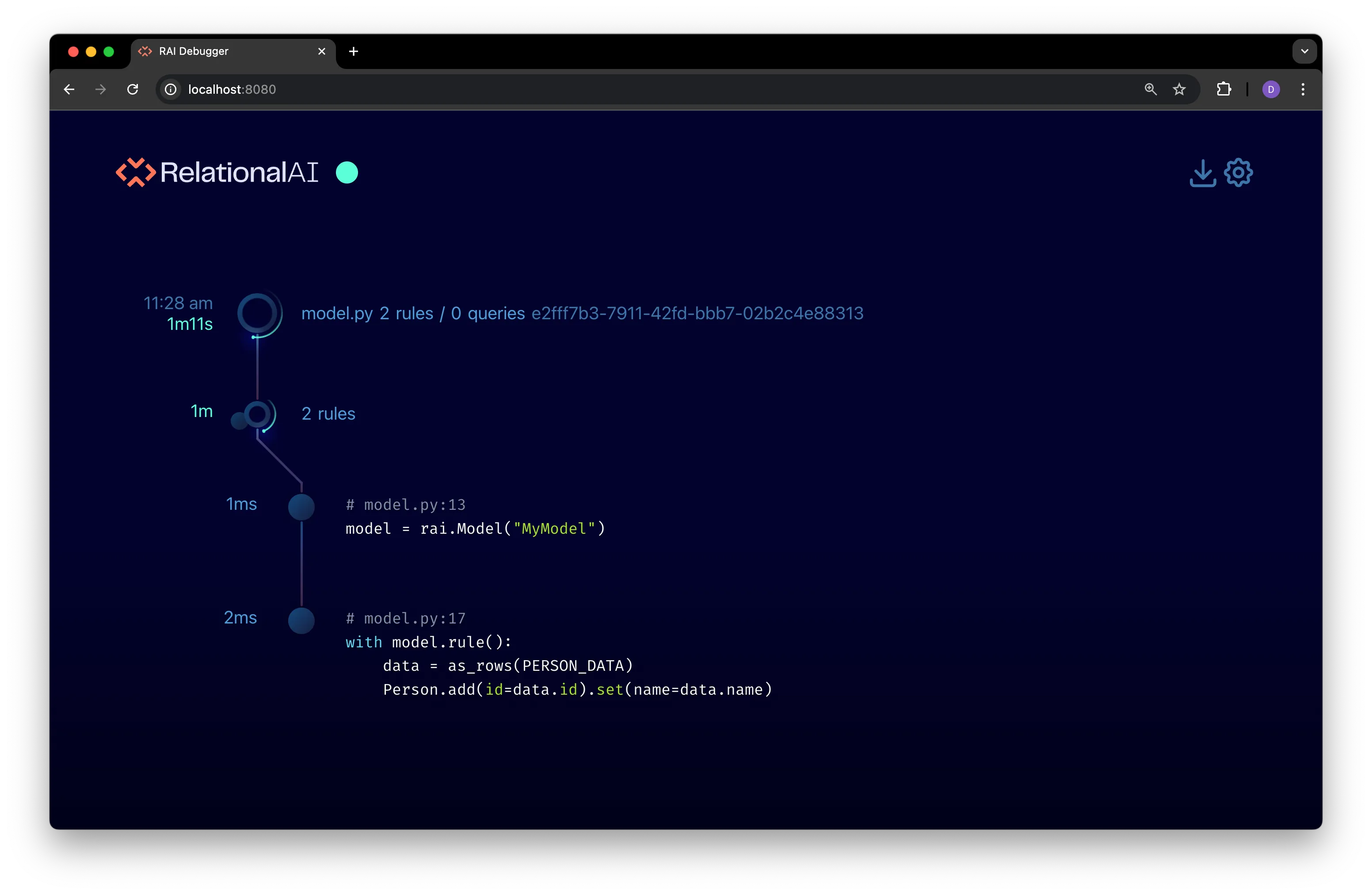 The Debugger Timeline